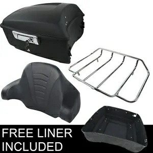 キングパック トランク ラップアラウンド パッド & トップラック ハーレー ストリート グライド 14 以降に適合 King Pack Trunk Wrap-around Pad & Top Rack Fit For Harley Street Glide 14-Up 【並行輸入品】