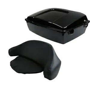 チョップドパック トランク バックレストパッド付き ハーレー ツアーパック エレクトラ グライド 97-13用 Chopped Pack Trunk w/ Backrest Pad For Harley Tour Pak Electra Glide 97-13 【並行輸入品】 54,120円