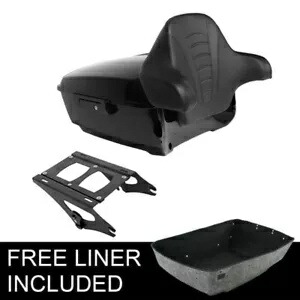 キングパック トランク パッド + マウントラック付き ハーレーツーリングロードキング 2014-2024 に適合 King Pack Trunk w/Pad + Mount Rack Fit For Harley Touring Road King 2014-2024 【並行輸入品】