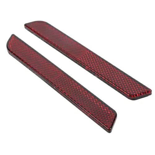 2 個のレッドリフレクターハーレー 1994-2013 ラッチカバーハードサドルバッグサイド US に適合 2PCS Red Reflectors Fit for Harley 1994-2013 Latch Covers Hard Saddlebag Side US 【並行輸入品】