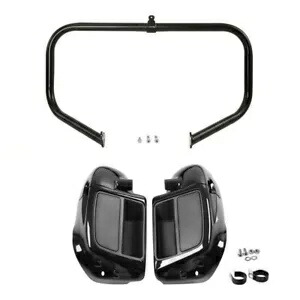 エンジンガードクラッシュバー付き下部通気フェアリング ハーレーツーリング 14-23 に適合 Lower Vented Fairings With Engine Guard Crash Bar Fit For Harley Touring 14-23 【並行輸入品】