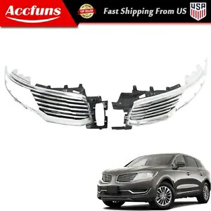 グリルバンパーセット 2016-2018 リンカーン MKX アッパーフロントクロームペア LH + RH 新しい Grille Bumper Set For 2016-2018 Lincoln MKX Upper Front Chrome Pair LH+RH New 【並行輸入品】｜カスタムパーツ WORLD倉庫
