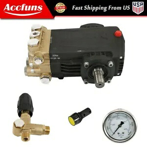 3500 PSI 5.6GPM 高圧洗浄機ポンプ 一般右シャフト ベルトドライブ ブルー 新品 3500 PSI 5.6GPM Pressure Washer Pump General Right Shaft Belt Drive Blue New 【並行輸入品】｜カスタムパーツ WORLD倉庫