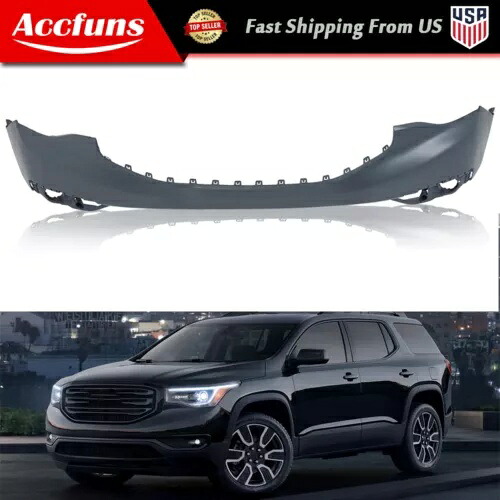 フロントバンパーカバー アッパー ブラック 84286368 レーダー穴なし 2017-2019 GMC アカディア用 Front Bumper Cover Upper Black 84286368 W/O Radar Holes For 2017-2019 GMC Acadia 【並行輸入品】|カスタムパーツ WORLD倉庫