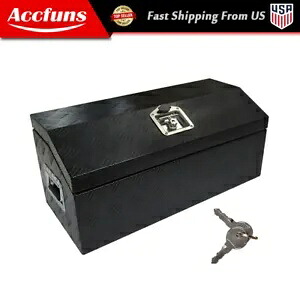 30インチ× 13インチ× 13インチ RV トレーラー トラック ピックアップ ATV用 ブラック アルミニウム 収納ツールボックス 30"× 13"× 13 " Black Aluminum Storage Tool Box for RV Trailer Truck Pickup ATV 【並行輸入品】|カスタムパーツ WORLD倉庫