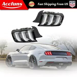 後部乗客 + 運転席側 2015-2022 フォード マスタング LED テールライト アセンブリ Rear Passenger + Driver Side For 2015-2022 Ford Mustang LED Tail Light Assembly 【並行輸入品】