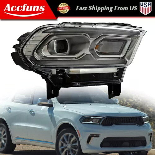 シングル RH サイド 2021-2023 ダッジ デュランゴ ヘッドライト ハウジング クローム クリアレンズ用 Single RH Side For 2021-2023 Dodge Durango Headlight Housing Chrome Clear Lens 【並行輸入品】