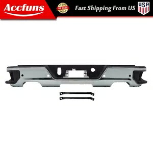 19-23 シボレーシルバラード GMC シエラ 1500 車の金属リアバンパーアセンブリに適合 Fit For 19-23 Chevy Silverado GMC Sierra 1500 Car Metal Rear Bumper Assembly 【並行輸入品】｜カスタムパーツ WORLD倉庫