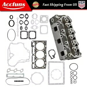 完全なシリンダーヘッド + フルガスケットセット クボタエンジン D1005 US に適合 Complete Cylinder Head + Full Gasket Set Fit For Kubota Engine D1005 US 【並行輸入品】