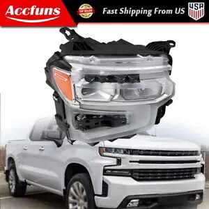 フロントヘッドライト 22-24 シボレー シルバラード 1500 LTZ RST 右側クリアレンズ用 Front Headlight For 22-24 Chevrolet Silverado 1500 LTZ RST Right Side Clear Lens 【並行輸入品】