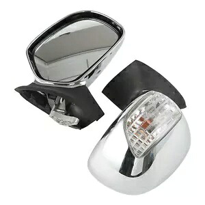 バックミラー ウインカー付き ホンダ ゴールドウィング 1800 GL1800 2001-2011 米国に適合 Rearview Mirrors w/ Turn Signals Fit For Honda Goldwing 1800 GL1800 2001-2011 US 【並行輸入品】