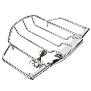 LEDライト付き荷物ラック ハーレーツアーパックツーリンググライド2014-2023 21 22に適合 Luggage Rack w/ LED Light Fit For Harley Tour Pak Touring Glide 2014-2023 21 22 【並行輸入品】