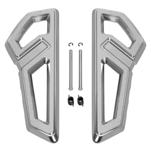 クロームドライバーフットボードフロアボードハーレーソフテイルスリムデラックスFLDE 18-23に適合 Chrome Driver Footboard Floorboard Fit For Harley Softail Slim Deluxe FLDE 18-23 【並行輸入品】