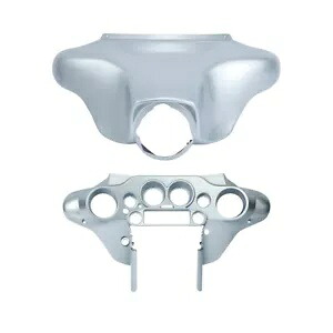 シルバー インナー & アウター バットウィング フェアリング ハーレー ストリート エレクトラグライド 96-13 に適合 Silver Inner & Outer Batwing Fairing Fit For Harley Street Electra Glide 96-13 【並行輸入品】