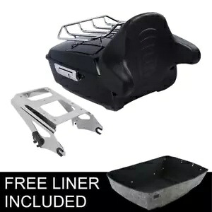 キングパック トランク バックレスト & ラック ハーレー ツアー パック ストリート ロード グライド 09-13 に適合 King Pack Trunk Backrest & Rack Fit For Harley Tour Pak Street Road Glide 09-13 【並行輸入品】