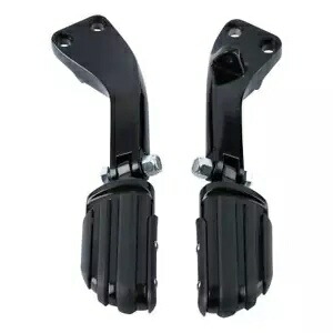 ブラック後部乗客フットペグマウントハーレーダイナストリートボブFXDB 06-17に適合 Black Rear Passenger Foot Pegs Mount Fit For Harley Dyna Street Bob FXDB 06-17 【並行輸入品】