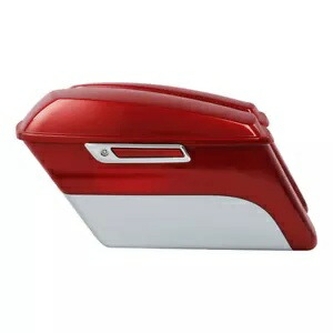ハードサドルバッグ ハーレー ストリート グライド 14-24 23 ウィキッド レッド バラクーダ シルバーに適合 Hard Saddlebags Fit For Harley Street Glide 14-24 23 Wicked Red Barracuda Silver 【並行輸入品】