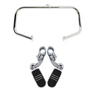 エンジンガード ハイウェイ クラッシュ バー & フットペグ ハーレー ツーリング ロードキング 97-08 に適合 Engine Guard Highway Crash Bar & Footpeg Fit For Harley Touring Road King 97-08 【並行輸入品】