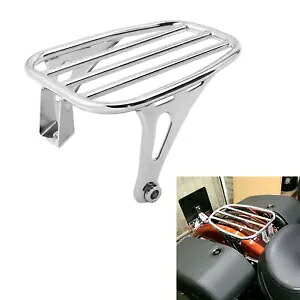 クロームソロ荷物取り付けラックハーレーソフテイルスリムFLSL 2018-2021 19に適合 Chrome Solo Luggage Mounting Rack Fit For Harley Softail Slim FLSL 2018-2021 19 【並行輸入品】
