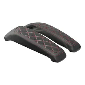 ブラックレッドサドルバッグ蓋カバーハーレーツーリングストリートグライドFLHX 14-24に適合 Black Red Saddlebags Lids Covers Fit For Harley Touring Street Glide FLHX 14-24 【並行輸入品】