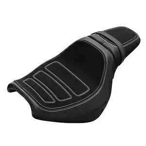 ライダー運転席 & 助手席ハーレーファットボブ FXFB FXFBS 2018-2024 ブラックに適合 Rider Driver & Passenger Seat Fit For Harley Fat Bob FXFB FXFBS 2018-2024 Black 【並行輸入品】