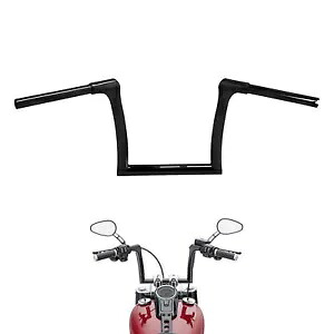 グロスブラック 10 インチ ライズ 1.25 インチ ハンドルバー ハーレー ブレイクアウト スポーツ グライド FLSB に適合 Gloss Black 10'' Rise 1.25'' Handlebar Fit For Harley Breakout Sport Glide FLSB 【並行輸入品】