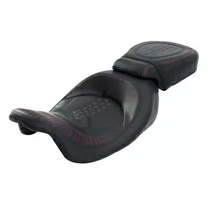 運転席と助手席はハーレー ツーリング エレクトラ ストリート グライド 09-up ブラックに適合 Driver & Passenger Seat Fit For Harley Touring Electra Street Glide 09-up Black 【並行輸入品】