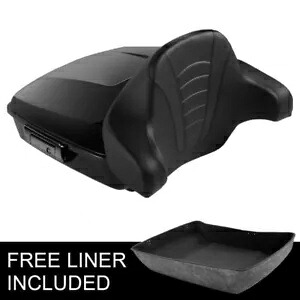 チョップドパックトランク バックレストパッド付き ハーレーツアーパック ロードキンググライド 14-23用 Chopped Pack Trunk W/ Backrest Pad Fit For Harley Tour Pak Road King Glide 14-23 【並行輸入品】