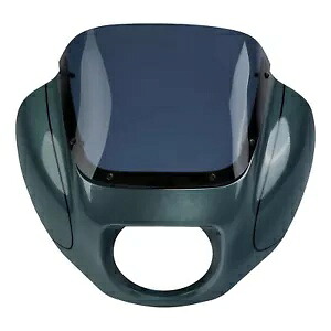 フロントフェアリング + フロントガラスハーレーソフテイルストリートボブ FXBB 18-23 スプルースに適合 Front Fairing + Windshield Fit For Harley Softail Street Bob FXBB 18-23 Spruce 【並行輸入品】
