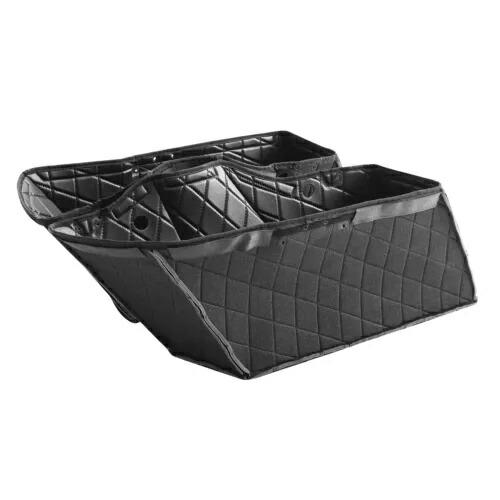 ブラックサドルバッグカーペットライナーハーレーツーリングストリートグライドFLHX 2014-2024に適合 Black Saddlebags Carpet Liner Fit For Harley Touring Street Glide FLHX 2014-2024 【並行輸入品】