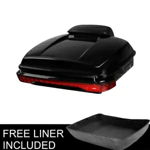 チョップドパックトランクバックレストテールライトハーレーツアーパックロードキング2014年以降に適合 Chopped Pack Trunk Backrest Tail Light Fit For Harley Tour Pak Road King 2014-Up 【並行輸入品】