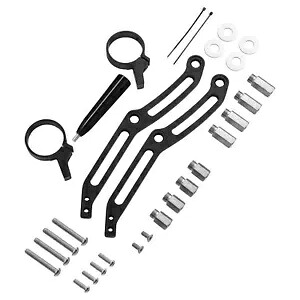 リモートリザーバーショックブラケットマウントクランプハーレーツーリンググライド14-24に適合 Remote Reservoir Shocks Bracket Mount Clamp Fit For Harley Touring Glide 14-24 【並行輸入品】