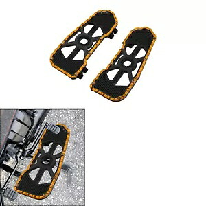 フロントドライバーフットボードフロアボード ハーレーツーリング 2009-2024 22 ブラックゴールドに適合 Front Driver Footboard Floorboard Fit For Harley Touring 2009-2024 22 Black Gold 【並行輸入品】