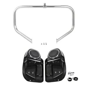 下部通気フェアリングスピーカークラッシュバーハーレーツーリングストリートグライド14-23に適合 Lower Vented Fairing Speaker Crash Bar Fit For Harley Touring Street Glide 14-23 【並行輸入品】