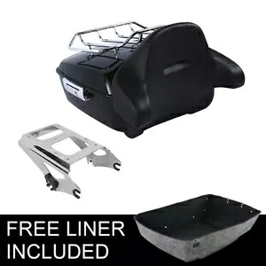 キングパック トランク バックレスト ラック マウント付き ハーレー ツアーパック ツーリング 2009-2013 に適合 King Pack Trunk Backrest Rack w/ Mount Fit For Harley Tour Pak Touring 2009-2013 【並行輸入品】
