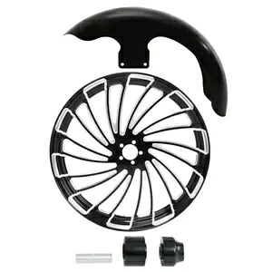 21 インチフロントフェンダーホイールリムシングルディスクハブハーレーストリートグライド 08-24 米国に適合 21'' Front Fender Wheel Rim Single Disc Hub Fit For Harley Street Glide 08-24 US 【並行輸入品】