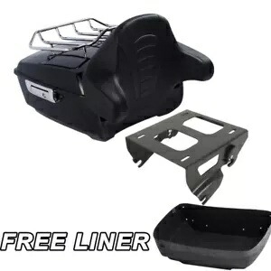 キングパック トランク ソロマウント バックレスト ハーレー ツアーパック ツーリング 2014-2024 米国に適合 King Pack Trunk Solo Mount Backrest Fit For Harley Tour Pak Touring 2014-2024 US 【並行輸入品】