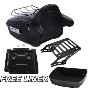 キングパック トランクパッド 2 アップラックプレート ハーレーツアーパックツーリングモデル 14-24 に適合 King Pack Trunk Pad 2 Up Rack Plate Fit For Harley Tour Pak Touring Models 14-24 【並行輸入品】