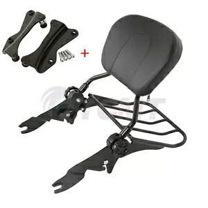 荷物ラック シーシーバー バックレスト & ドッキング キット ハーレー ストリート グライド 14 以降に適合 Luggage Rack Sissy Bar Backrest & Docking Kit Fit For Harley Street Glide 14-Up 【並行輸入品】