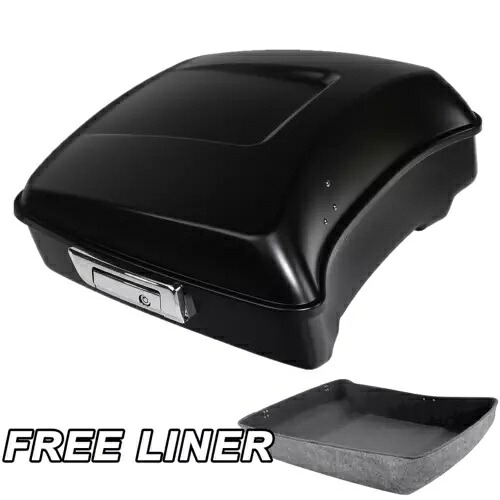 マットブラックチョップドパックトランク ハーレーツアーパックストリートロードグライド 2009-2013用 Matte Black Chopped Pack Trunk For Harley Tour Pak Street Road Glide 2009-2013 【並行輸入品】