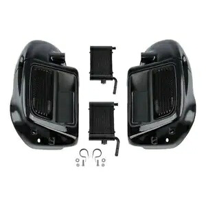 下部通気フェアリング水ラジエータークーラー冷却ハーレーツーリング 2014 以降米国 Lower Vented Fairing Water Radiator Cooler Cooling For Harley Touring 2014-Up US 【並行輸入品】