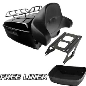 キングパック トランク バックレスト マウント ラック ハーレー ツアーパック ツーリング グライド 2014-Up 18用 King Pack Trunk Backrest Mount Rack For Harley Tour Pak Touring Glide 2014-Up 18 【並行輸入品】