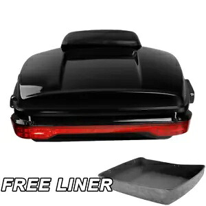 チョップドパック トランク バックレスト LED テールライト ハーレー ツーリング ロードキング 2014 以降用 Chopped Pack Trunk Backrest LED Tail Light For Harley Touring Road King 2014-Up 【並行輸入品】