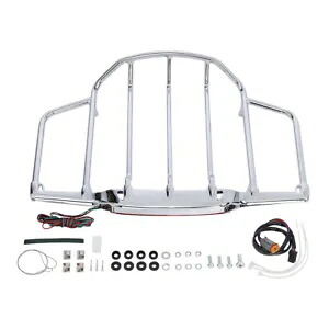 クロームパック トランク 荷物ラック ハーレー ツアーパック ツーリング ロードグライド 93-13用 Chrome Pack Trunk Luggage Rack Fit For Harley Tour Pak Touring Road Glide 93-13 【並行輸入品】