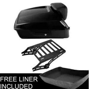 チョップドパック トランクパッドマウント ハーレーツアーパックツーリングモデル 2014-23 22 ブラック用 Chopped Pack Trunk Pad Mount For Harley Tour Pak Touring Models 2014-23 22 Black 【並行輸入品】