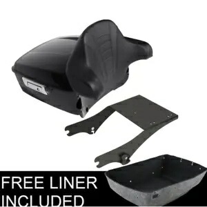 ブラック キング パック トランク パッド ラック ハーレー ツアー パック ストリート ロード グライド 1997-08 に適合 Black King Pack Trunk Pad Rack Fit For Harley Tour Pak Street Road Glide 1997-08 【並行輸入品】