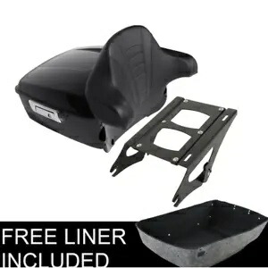キングトランクバックレスト荷物マウントハーレーツアーパックツーリングモデル2014-23に適合 King Trunk Backrest Luggage Mount Fit For Harley Tour Pak Touring Models 2014-23 【並行輸入品】
