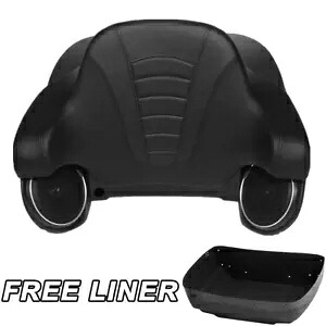 マットブラックキング トランクパッドラックスピーカー ハーレーツアーパック エレクトラグライド 14-23用 Matte Black King Trunk Pad Rack Speakers For Harley Tour Pak Electra Glide 14-23 【並行輸入品】