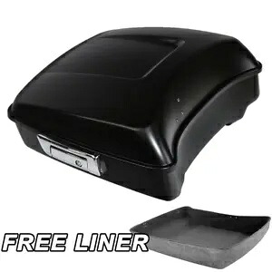 マットブラック チョップドパック トランク ハーレー ツアーパック ツーリング ストリート グライド 2014年以降用 Matte Black Chopped Pack Trunk For Harley Tour Pak Touring Street Glide 2014-Up 【並行輸入品】
