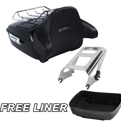 キングパック トランク バックレスト ラックマウント ハーレー ツアーパック ストリート ロードグライド 09-13用 King Pack Trunk Backrest Rack Mount For Harley Tour Pak Street Road Glide 09-13 【並行輸入品】